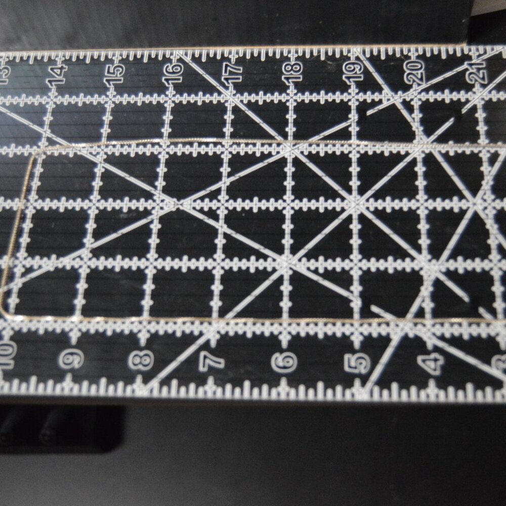 Italian sterling silver thin box chain necklace, 24" - Picture 4 of 5